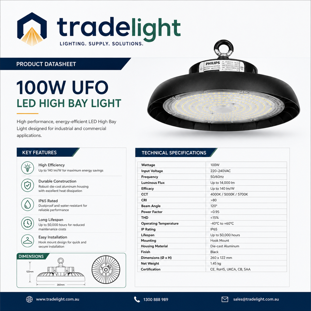 100W UFO LED High Bay Light