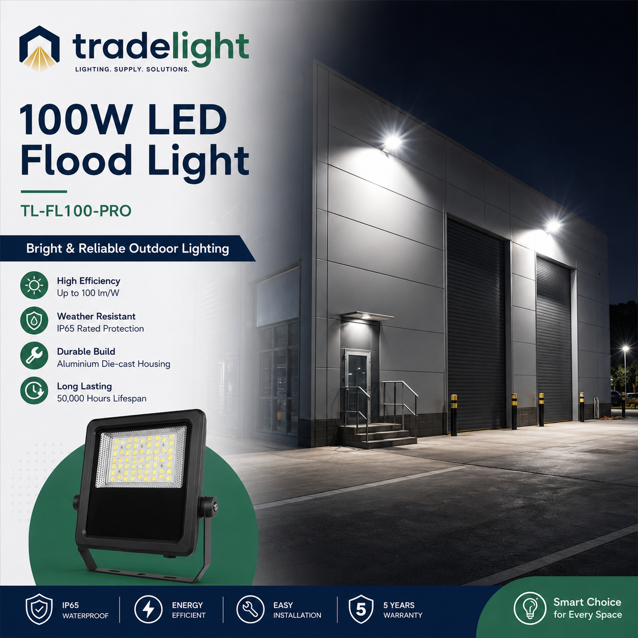 100W LED Flood Light