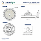 200W UFO LED High Bay Light