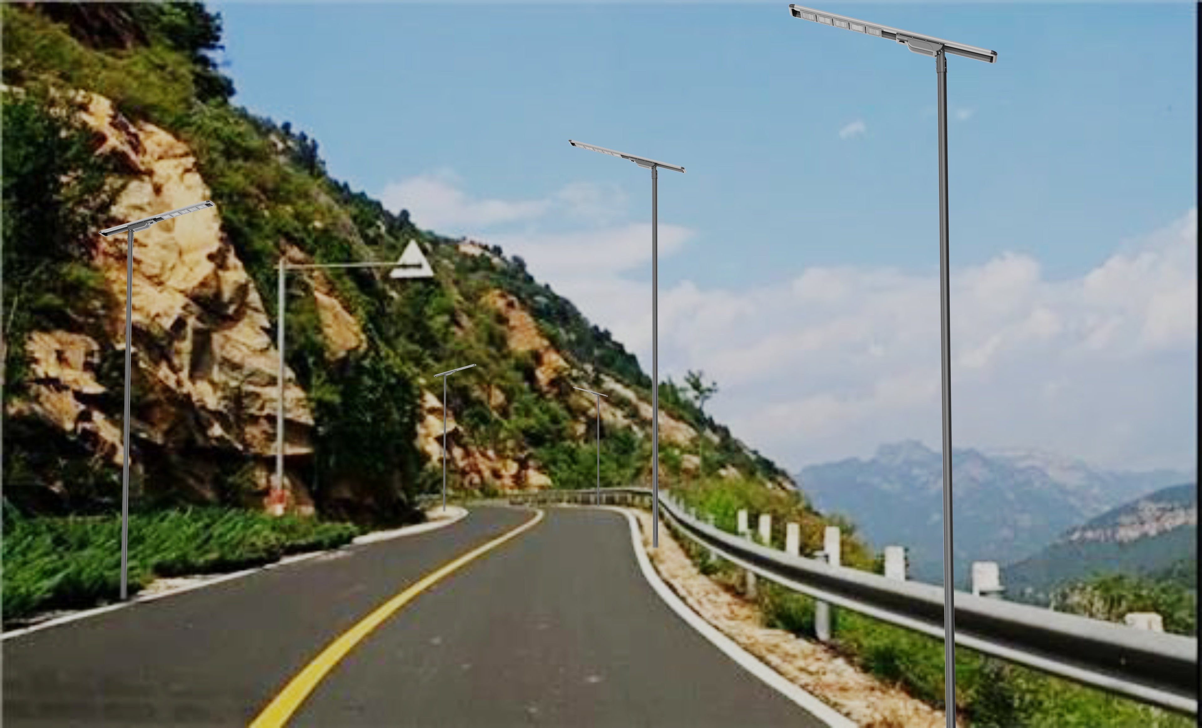120W Solar Street Light Australia | High Output Solar Road Light | ULA1L