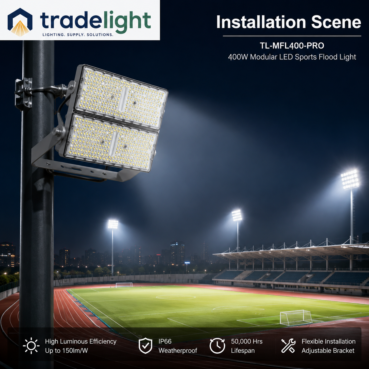 400W Modular LED Sports Flood Light