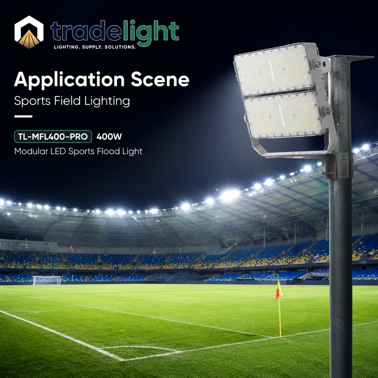 400W Modular LED Sports Flood Light