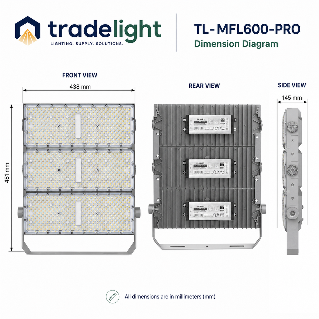 600W Modular LED Sports Flood Light