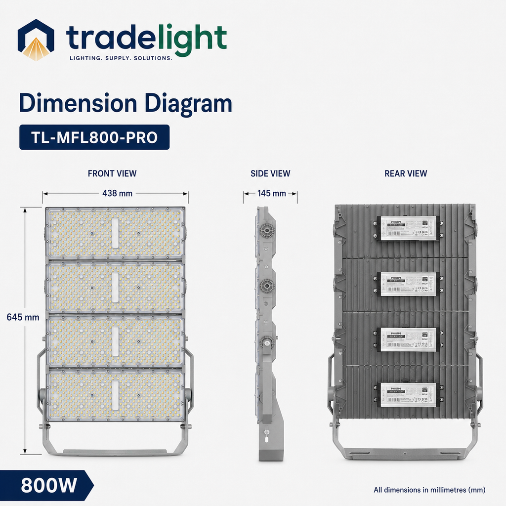 800W Modular LED Sports Flood Light