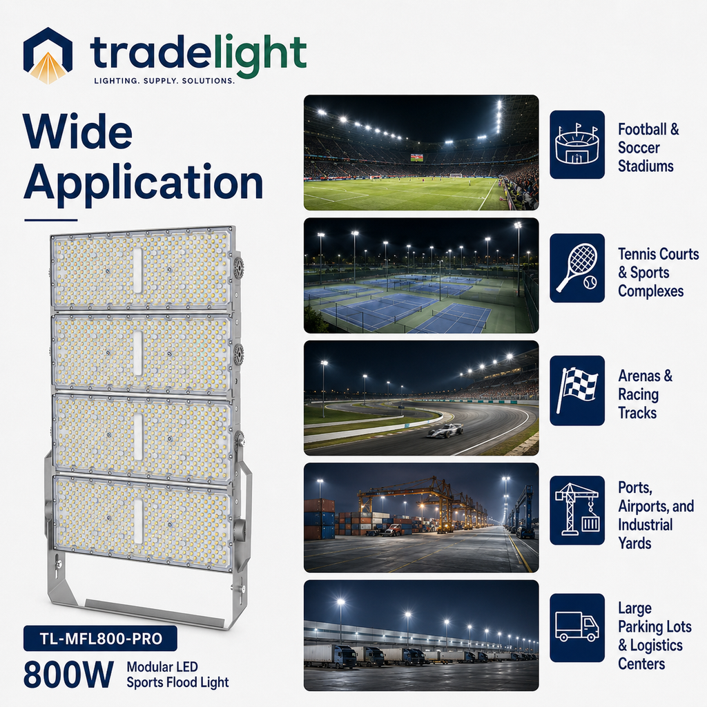 800W Modular LED Sports Flood Light
