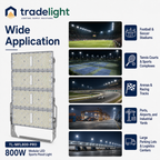 800W Modular LED Sports Flood Light