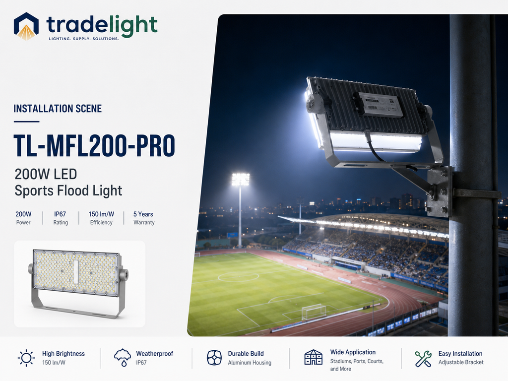 200W Modular LED Sports Flood Light