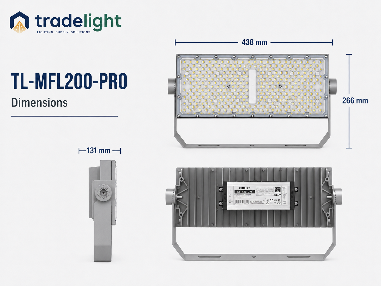 200W Modular LED Sports Flood Light