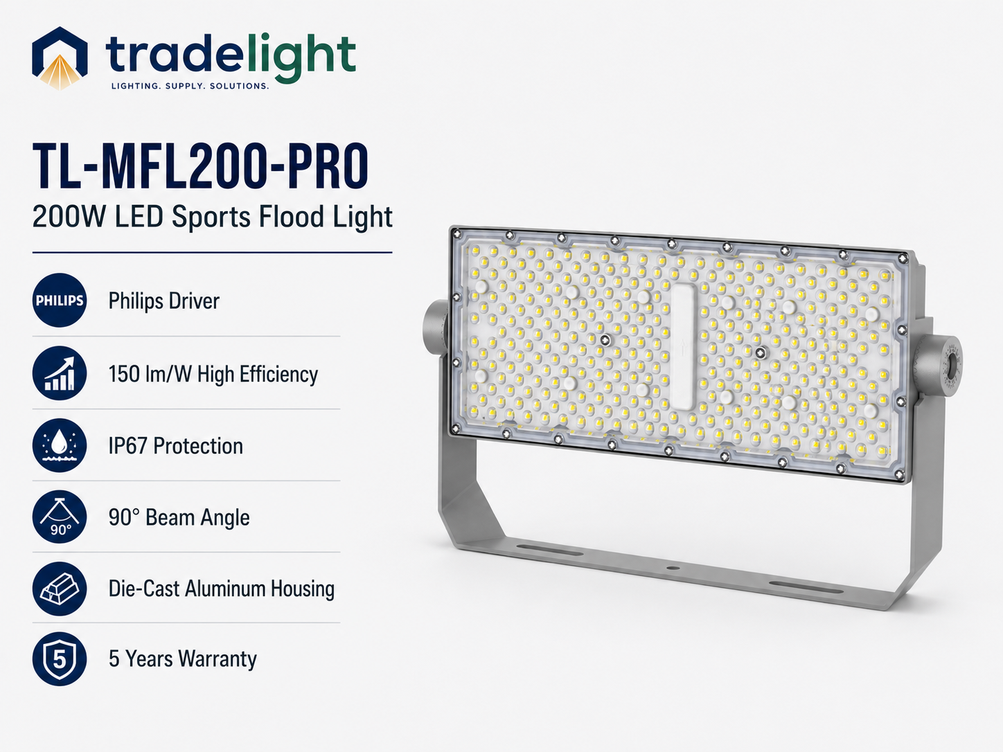 200W Modular LED Sports Flood Light