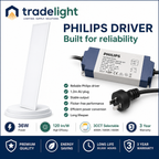 36W LED Panel Light 295×1195mm