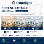 36W LED Panel Light 595×595mm