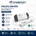 36W LED Panel Light 595×595mm