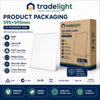 36W LED Panel Light 595×595mm