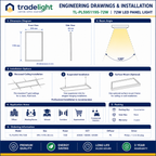 72 W LED Panel Light 595×1195mm