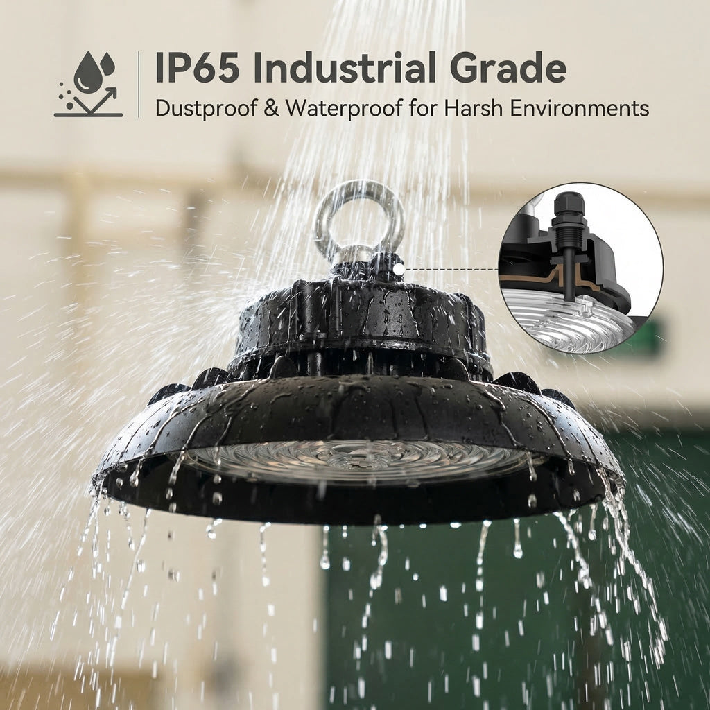 60W LED UFO High Bay Light with motion and daylight sensors 210 lm/w – IP65 – 5 Years Warranty